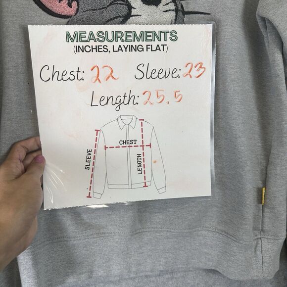 Tom And‎ Jerry X Tealer Sweatshirt Womens M Long Sleeve Pullover Skater Grunge - Picture 8 of 13